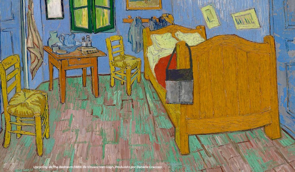 The Bedroom (1889), Vicent van Gogh + UPCYCLING com Tote Bag URBAIN.